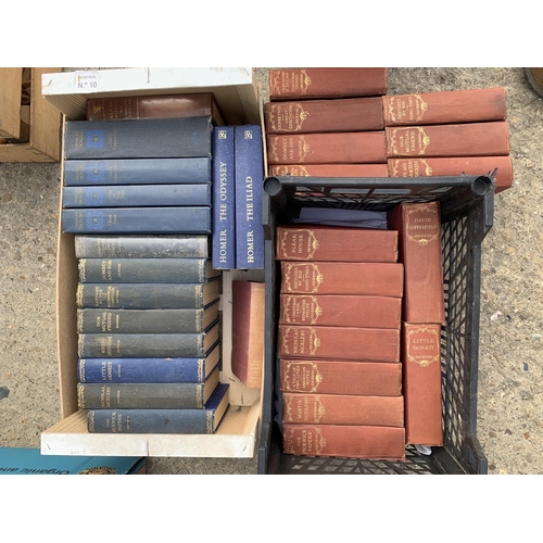 602 - Collection of old books, mostly by Dickens (2)