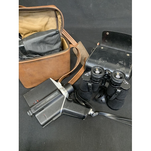 956 - Polavision land camera and Super Zenith binoculars 20 x 50