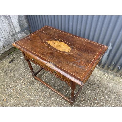 212 - A Georgian single drawer table for restoration 93x60x78