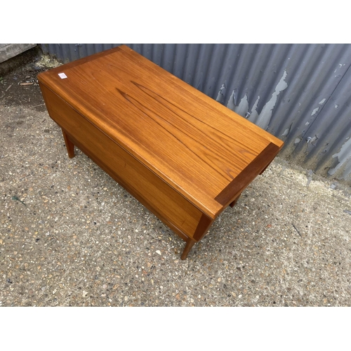 137 - a mid century teak coffee table 100x50x50