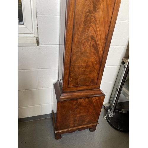 193 - A Fine Antique Mahogany Longcase clock by SAMUEL LEE of London with brass dial, striking calendar mo... 