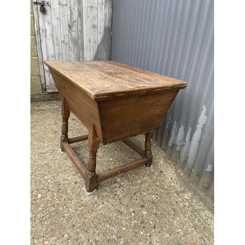 239 - An antique elm dough bin box 86 x55x 70