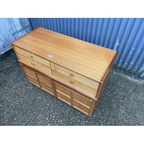 256 - A Nathan teak four drawer sideboard