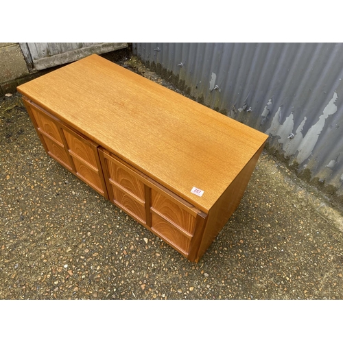 257 - A Nathan teak two door base unit