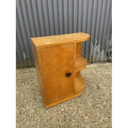 30 - An Art Deco maple pot cuoboard / bookshelf