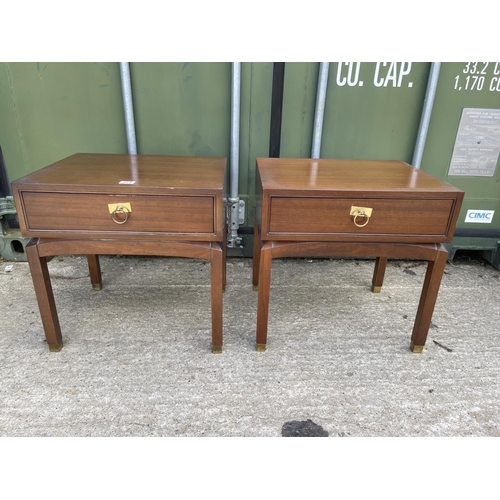 374 - A pair of g plan single draw bedsides