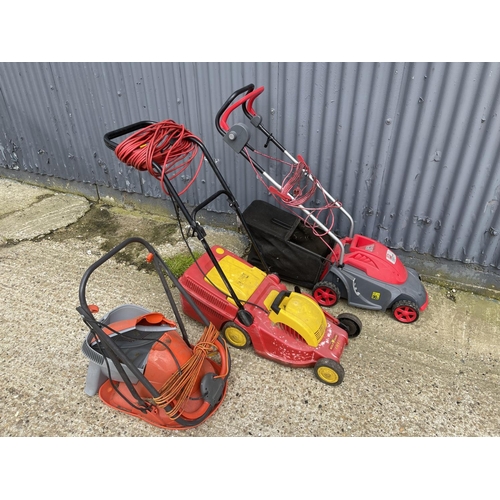 67 - Three electric mowers