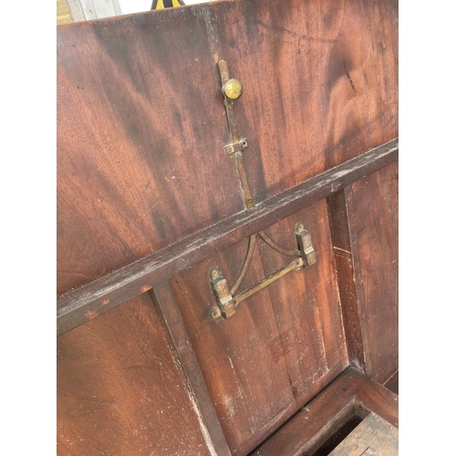 80 - A large Victorian mahogany tilt top breakfast table, one leg AF