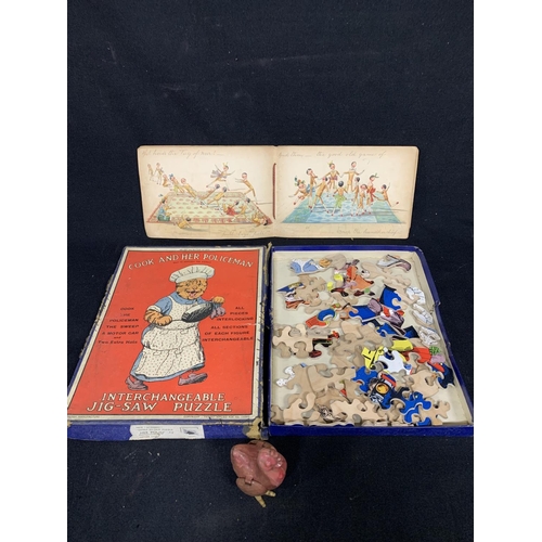 469 - Vintage jigsaw and Childrens Party game book Lady Tabitha and Us