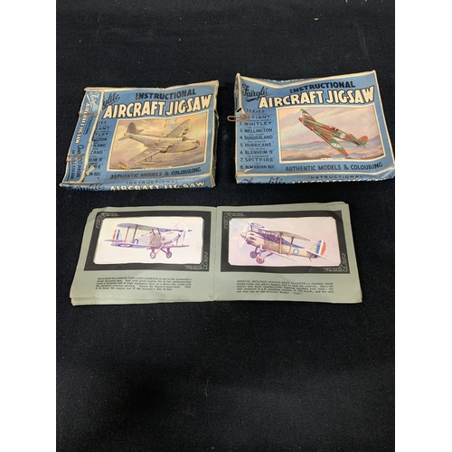 470 - Two Fairylite Aircraft jigsaws and The Modern Boy Album of up to date aeroplanes January 25th 1930