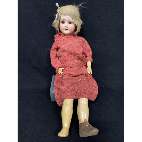 473 - Antique Bisque headed doll, marked A.7H Germany,