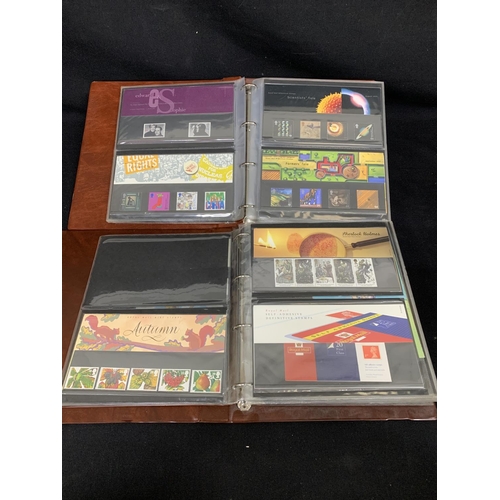 551 - 2 Albums of Royal  Mail Presentation stamps , 1993 - 2001, 98 sets