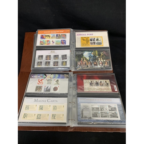 553 - 2 Albums of Royal Mail Presentation stamps, 2010 - 2017, 91 sets