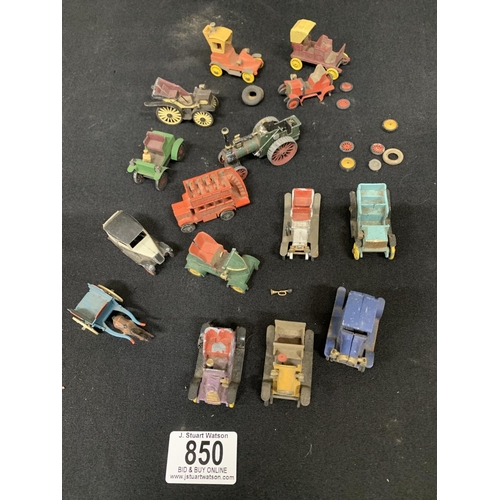 850 - Vintage Die cast models by Charbens and others (some a/f)