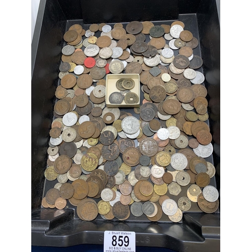 859 - Collection of English and Foreign Coins