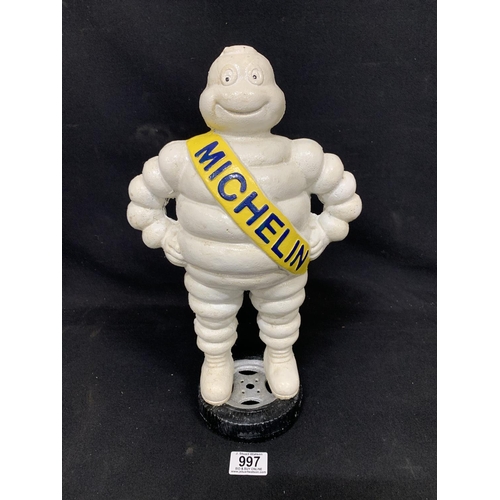 997 - Large Cast Iron Mr Michelin Figure height 39 cms