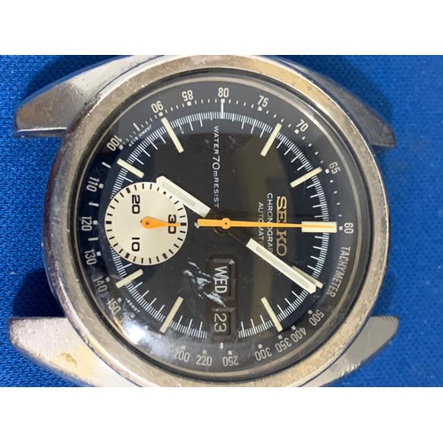 865 - Vintage Seiko Chronograph automatic day date (runs) wristwatch