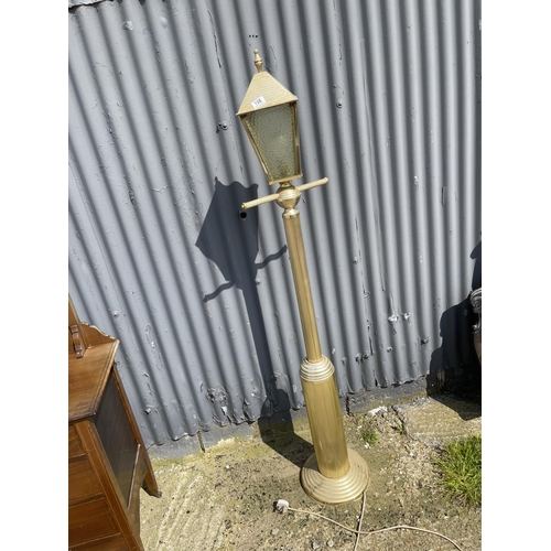 108 - A metal street lamp style floor lamp