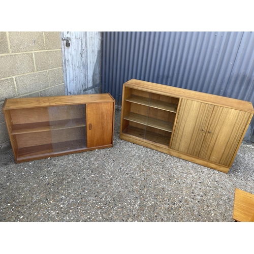 117 - Two mid century teak bookcases