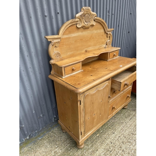 28 - A country pine chiffonier sideboard 124cm wide