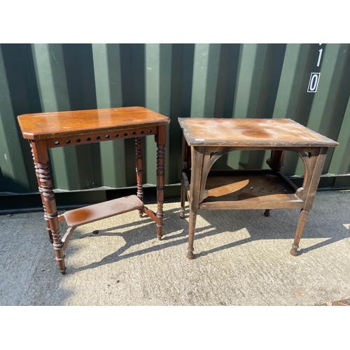 317 - Two aesthetic movement  occasional tables