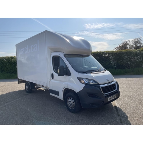 450 - BX67 HBO -2017  Peugeot Boxer Luton van, fitted with del slim jim tail lift. 106,000 Miles.  MOT - 0... 