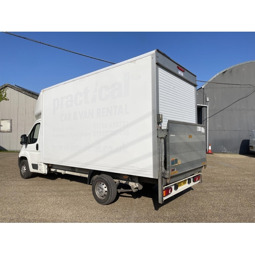 450 - BX67 HBO -2017  Peugeot Boxer Luton van, fitted with del slim jim tail lift. 106,000 Miles.  MOT - 0... 