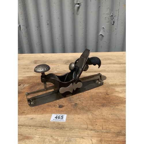 465 - Early Stanley 113 Compass plane, type 1, with sidewheel adjuster- original iron , rule and level co.... 