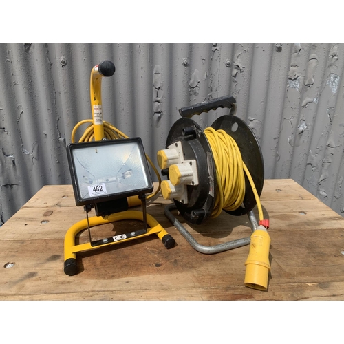 482 - 110v cable reel and light GWO