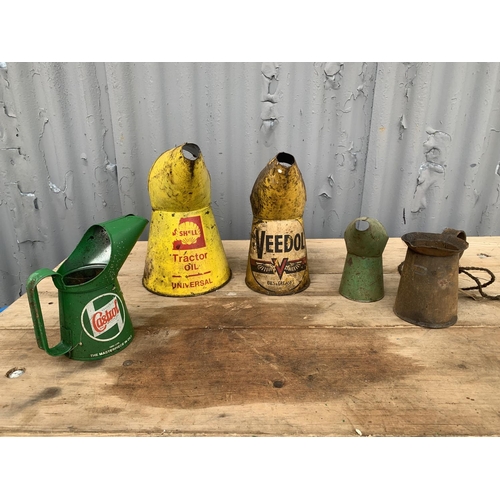 493 - 5 oil jugs