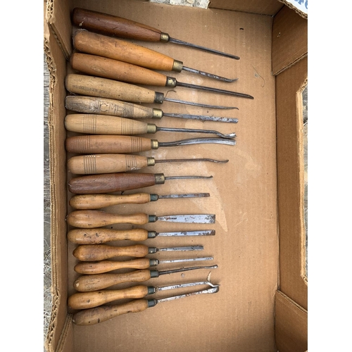 510o - 17 Carving Chisels