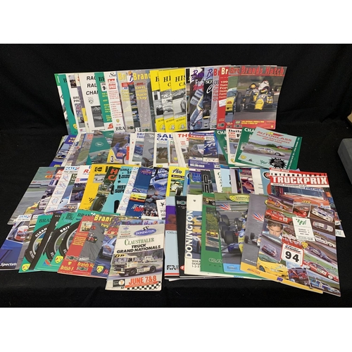 580 - Programmes, collection of Brands Hatch Motor Racing programmes