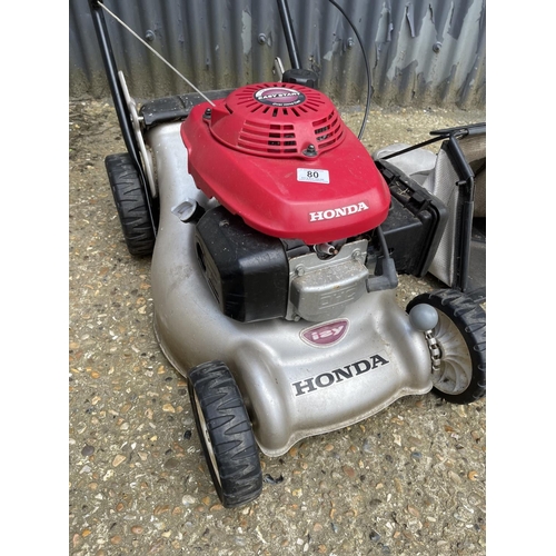 80 - Honda IZY lawn mower (handle bolts missing)