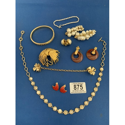 875 - Trifari and Monet Costume Jewellery