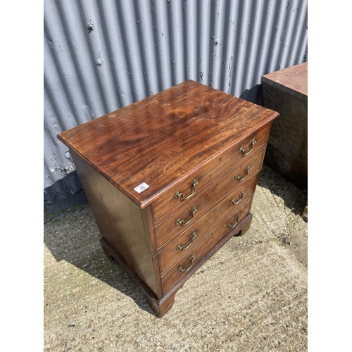 97 - A georgian mahogany commmode later converted to drinks cabinet