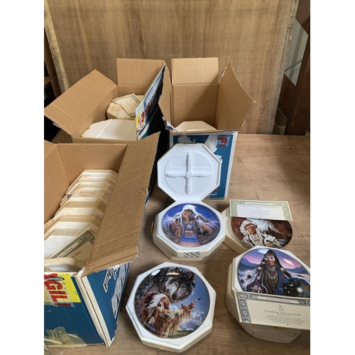 29 Franklin Mint and Doulton Collectors Plates of The Western world