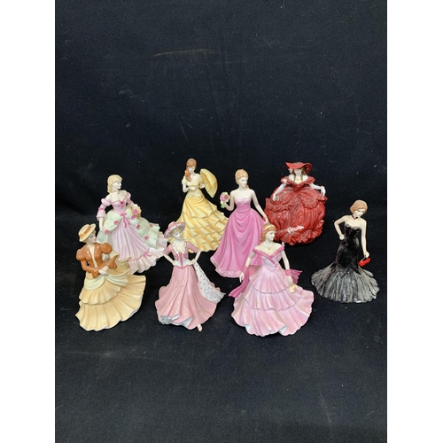 1011 - Eight Coalport Lady Figures