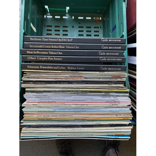 1053 - Two crates of assorted LP's (2 photos)