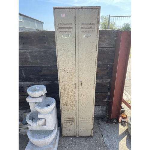 394 - Vintage metal locker