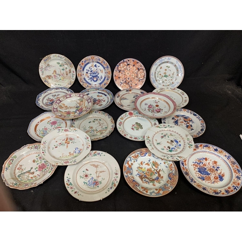 20-antique-oriental-plates-some-with-repairs-af