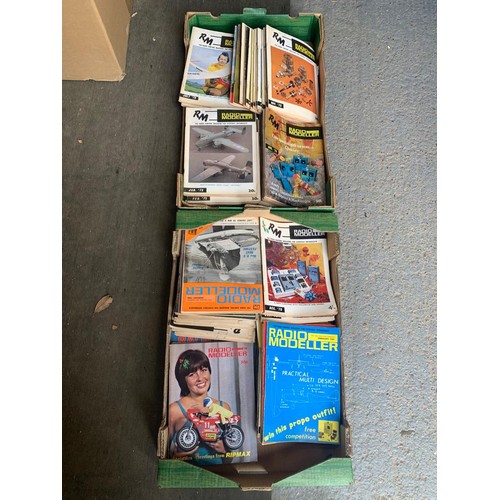 1060 - Two trays of Radio Modeller magazines