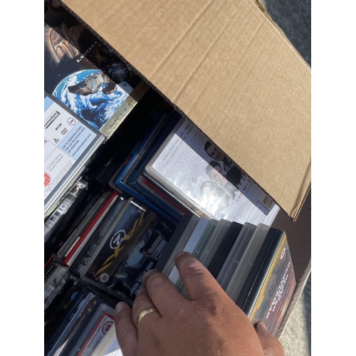 116 - Two large boxes of DVDS