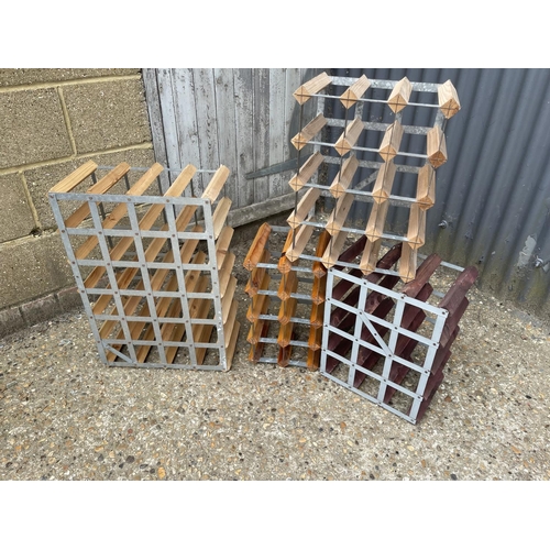 144 - Four wine racks