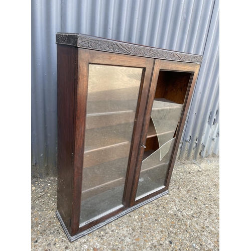 15 - A rosewood cabinet glass AF