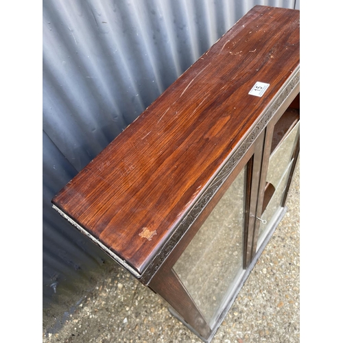 15 - A rosewood cabinet glass AF