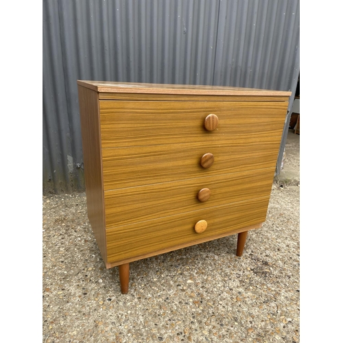 163 - A mid century chest of four drawers 77x42x82