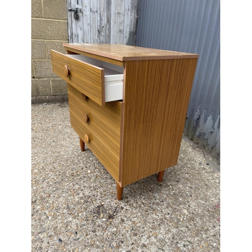 163 - A mid century chest of four drawers 77x42x82