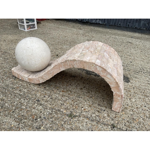 173 - A large stone effect table base / ornament