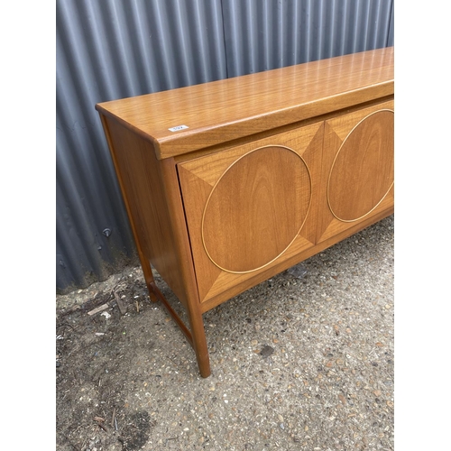 192 - A Nathan 'circles' teak sideboard 180x46x77