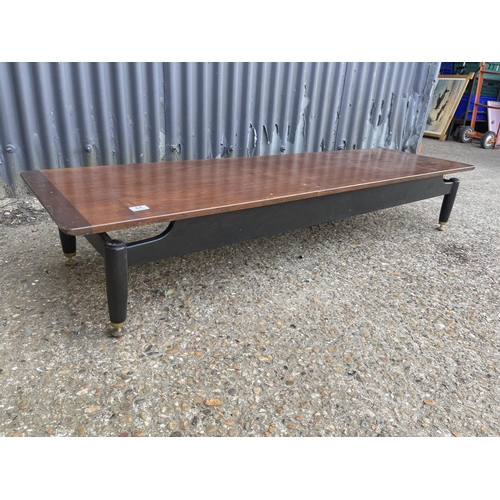 64 - Long g plan teak coffee table 168cm long